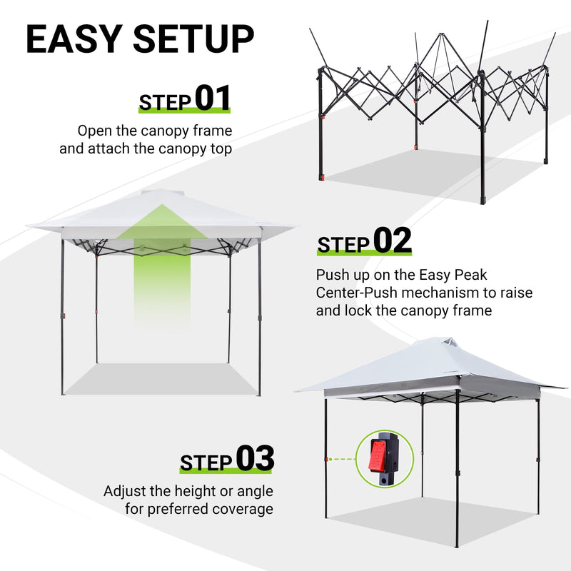 Load image into Gallery viewer, FUNDANGO 10x10ft Pop Up Outdoor Canopy Tent Sun Shelter Tent