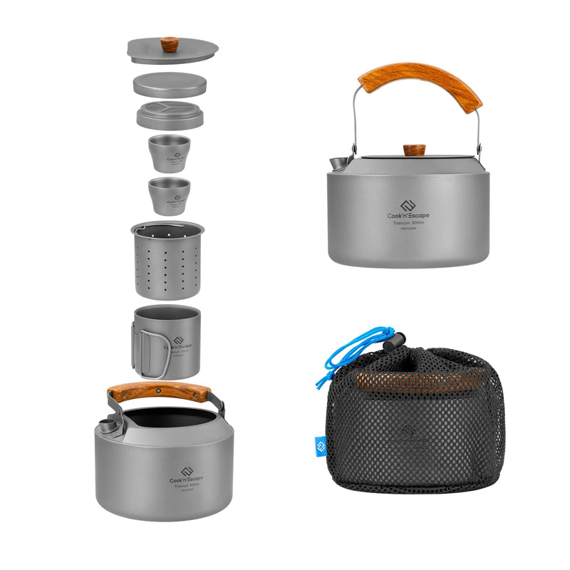 Load image into Gallery viewer, Cook'n'Escape Polar Night Coffee-Tea Set Pro Titanium Coffee-Tea Set