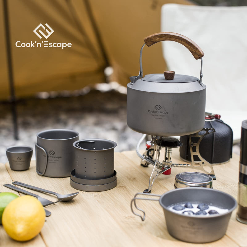 Load image into Gallery viewer, Cook'n'Escape Polar Night Coffee-Tea Set Pro Titanium Coffee-Tea Set