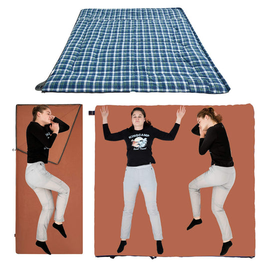 KingCamp FOREST PLUS 500 3 in 1 Flannel Sleeping Bag