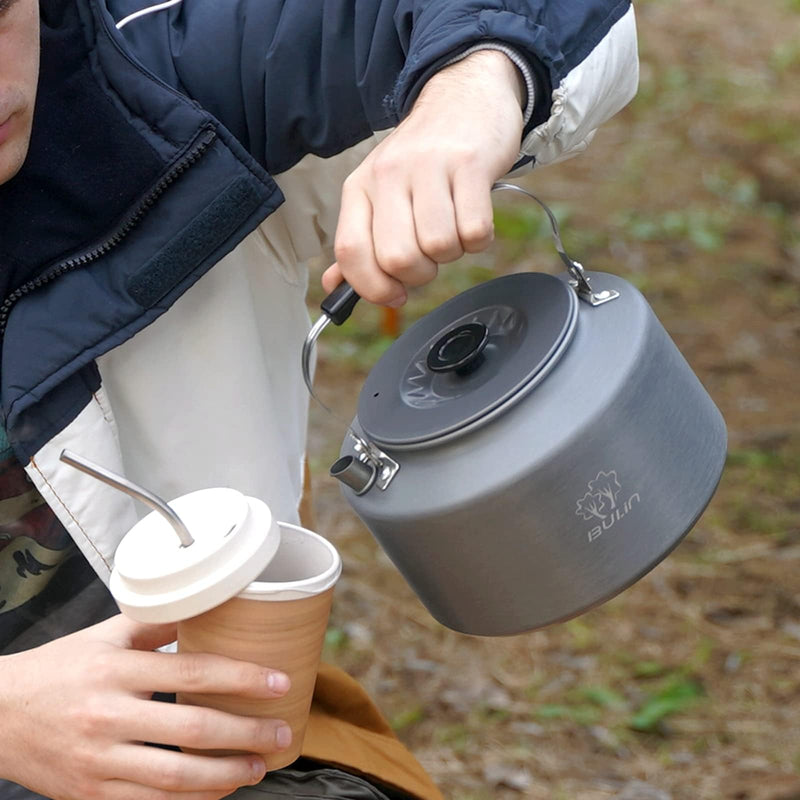 Load image into Gallery viewer, BULIN Camping Kettle 2.2L & Burner Backpacking Stove Bundle
