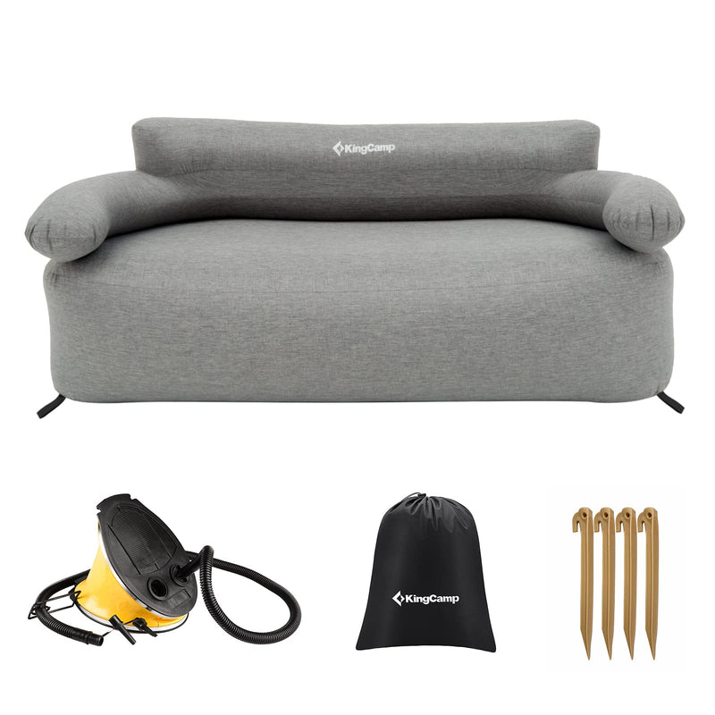 Load image into Gallery viewer, KingCamp Inflatable Loveseat With Foot Pump