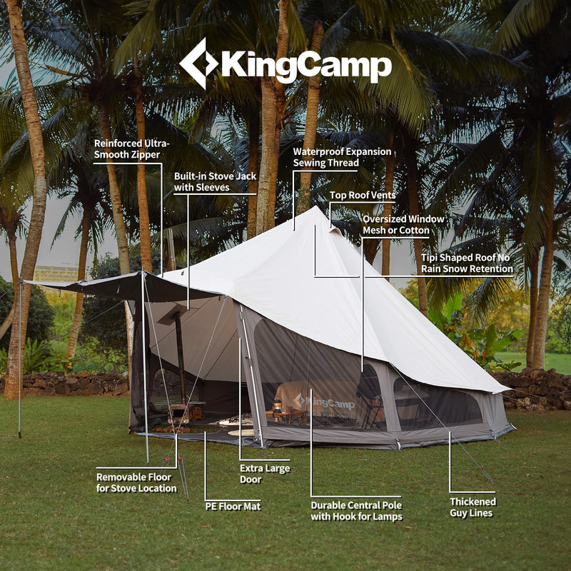 Load image into Gallery viewer, KingCamp KHAN LIGHT Canvas Bell Tent_02