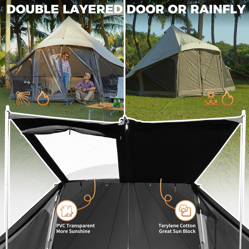Load image into Gallery viewer, KingCamp KHAN LIGHT Canvas Bell Tent_06