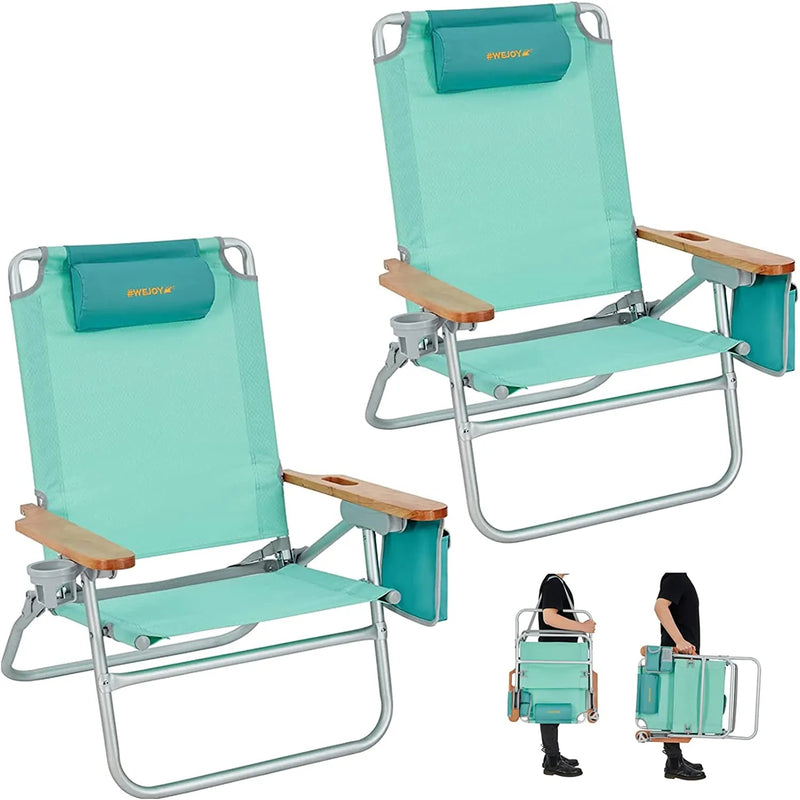 Load image into Gallery viewer, WEJOY Beach Chair L Set of 2 Cyan