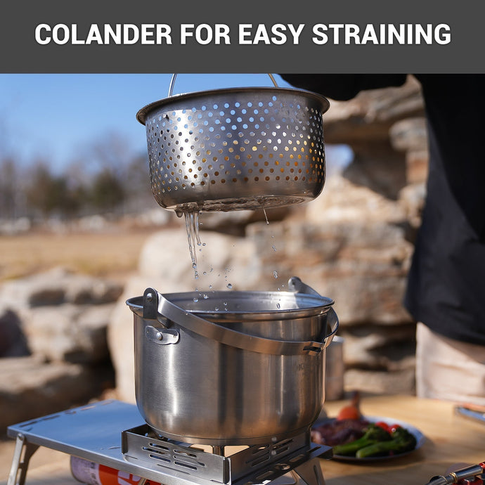 KingCamp New Stainless Steel Outdoor Cookware Set