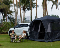 A Perfect Family Camping Experience: Stargazing and Movie Night Under the Car Tent
