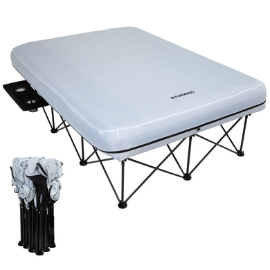 FUNDANGO Queen Camping Cot with Detachable Air Mattress