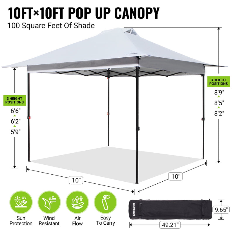 Load image into Gallery viewer, FUNDANGO 10x10ft Pop Up Outdoor Canopy Tent Sun Shelter Tent
