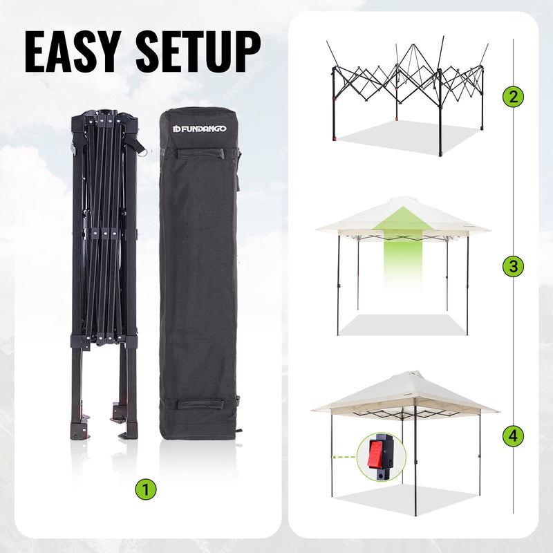 Load image into Gallery viewer, FUNDANGO 10x10ft Pop Up Outdoor Canopy Tent Sun Shelter Tent
