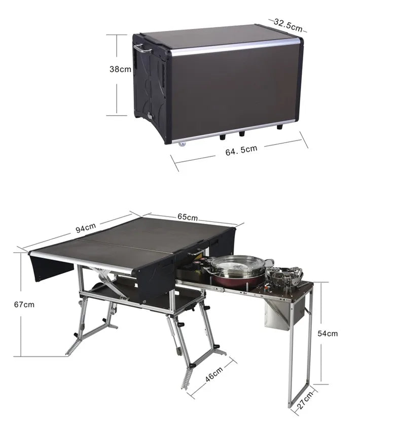 Load image into Gallery viewer, BULIN C650 Portable Mobile Kitchen Gas Stove Desk
