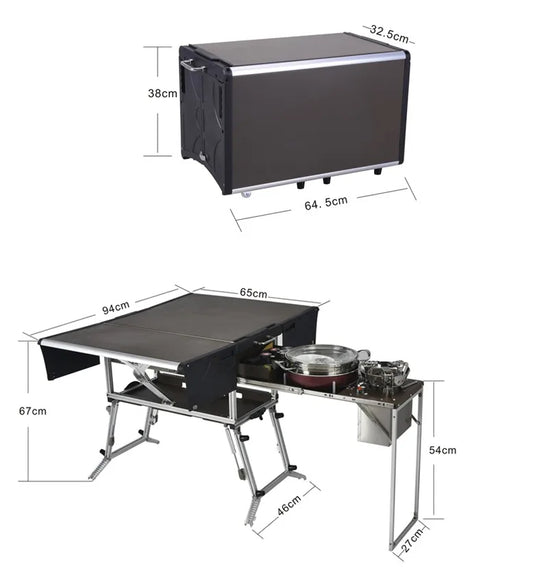 BULIN C650 Portable Mobile Kitchen Gas Stove Desk