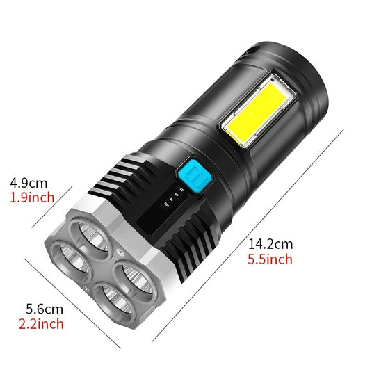 4 Modes USB Rechargeable Flashlights