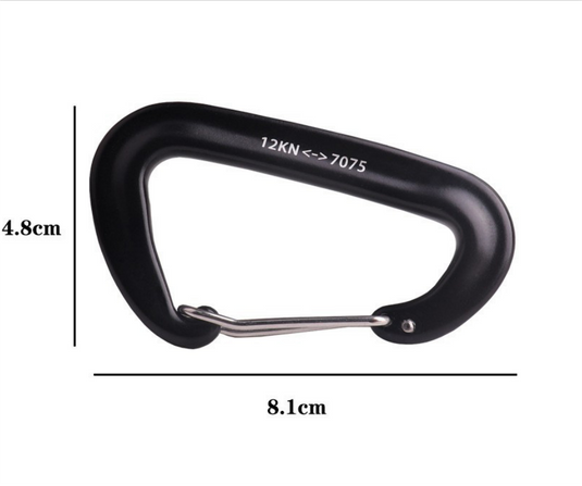 GeneTac Outdoor D-shaped Carabiner Hook 5pcs