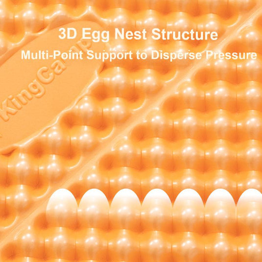 KingCamp Ultralight IXPE Foam Sleeping Pad Orange Comfort Backpacking