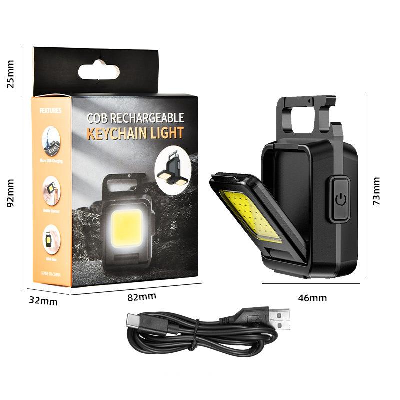 Load image into Gallery viewer, KinWild Keychain Mini LED Flashlight Double COB
