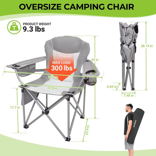 FUNDANGO Comfort Armschair Oversized Camping Chair