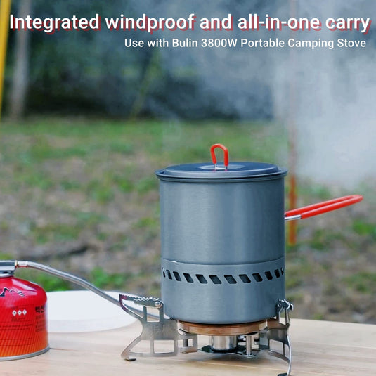 BULIN Camping Cooking Pot with Heat Exchanger