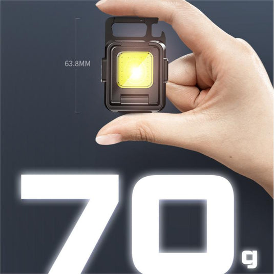 KinWild Keychain Mini LED Flashlight Double COB