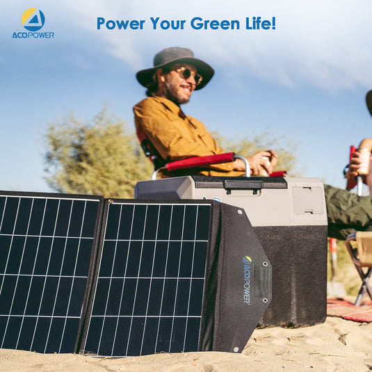 ACOPOWER Portable Solar Panel Foldable Solar Panel Suitcase