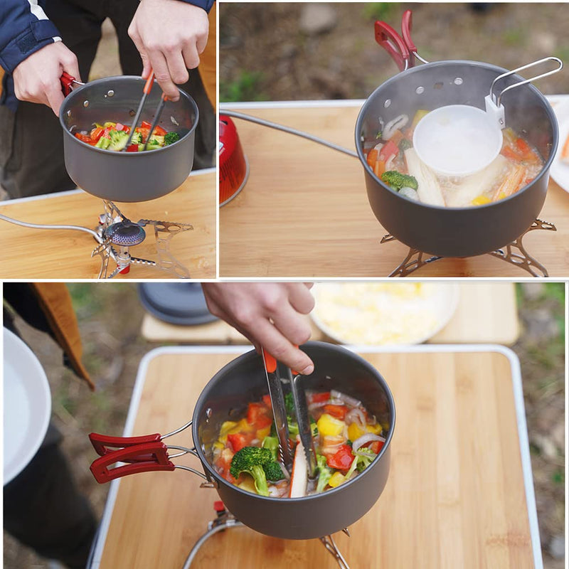 Load image into Gallery viewer, BULIN Camping Cookware Mess Kit
