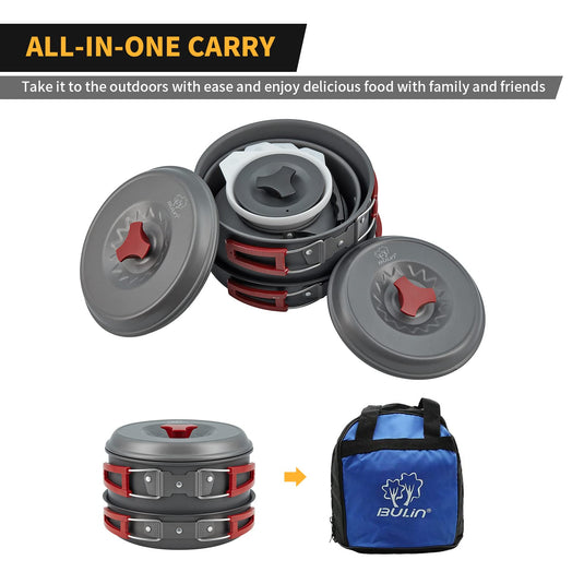 BULIN Camping Cookware Mess Kit