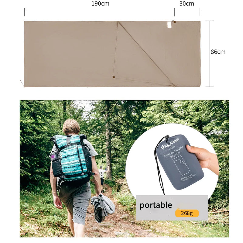 Load image into Gallery viewer, KingCamp Egyptian Cotton Liner-Mummy
