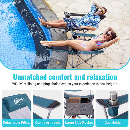 WEJOY 4-Position Reclining Camp Chair