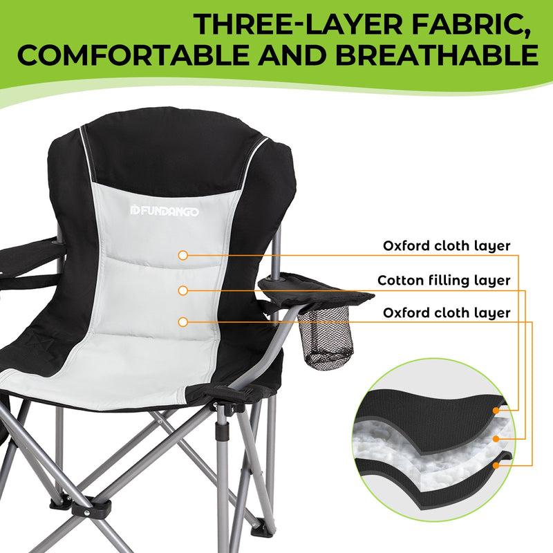 Load image into Gallery viewer, FUNDANGO Comfort Armschair Oversized Camping Chair

