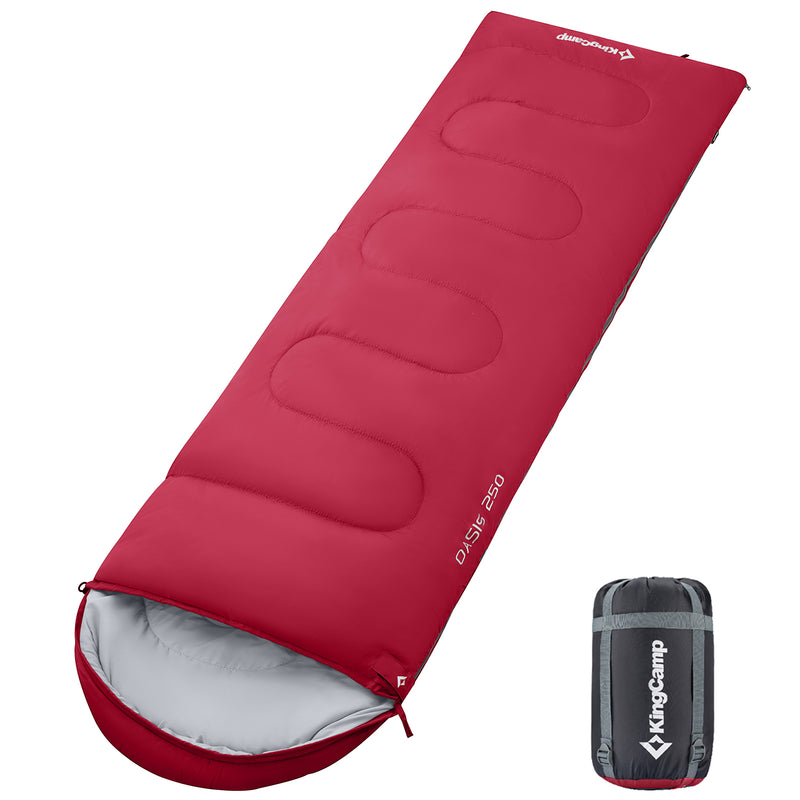 Load image into Gallery viewer, KingCamp Oasis 250 Sleeping Bag-Envelope With Hood 3 Season Camping Sleeping Bag

