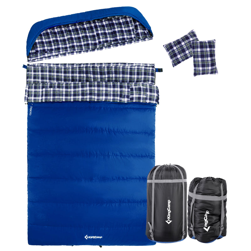 Load image into Gallery viewer, KingCamp COMFORT 280D Hooded Rectangular Sleeping Bag
