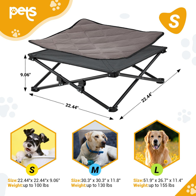 Load image into Gallery viewer, KingCamp PETS SEDUM Dog Cot Elevated Dog Bed
