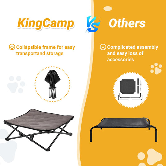 KingCamp PETS SEDUM Dog Cot Elevated Dog Bed