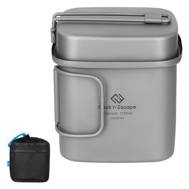Load image into Gallery viewer, Cook&#39;n&#39;Escape Mount Logan Cookset Titanium Cookset
