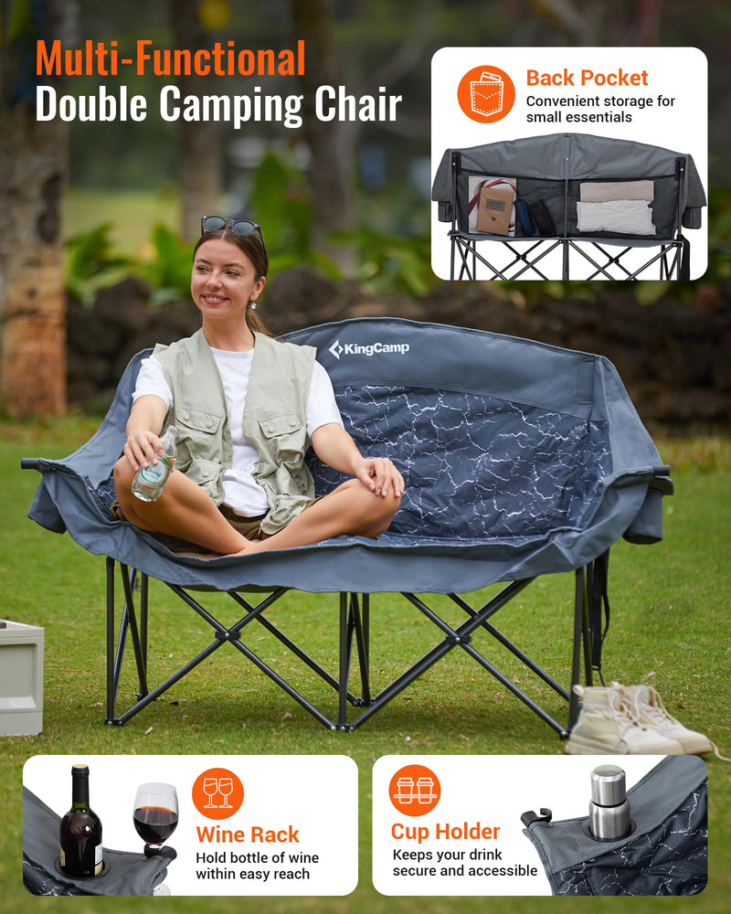 Load image into Gallery viewer, KingCamp Oversize Double Camping Loveseat
