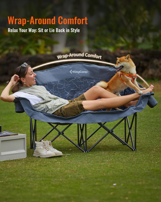 KingCamp Oversize Double Camping Loveseat