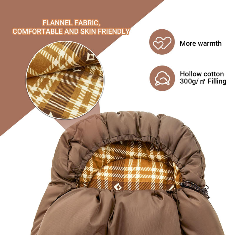 Load image into Gallery viewer, KingCamp CLOUDY 300 Flannel Lined Sleeping Bag
