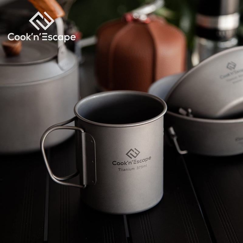 Load image into Gallery viewer, Cook&#39;n&#39;Escape 375ml Titanium Cup

