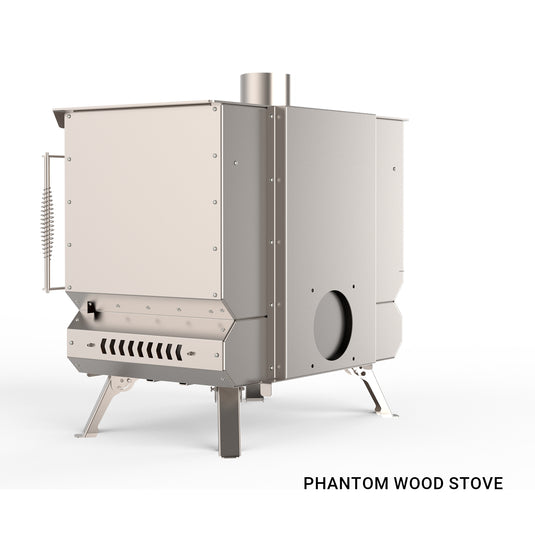 KingCamp Phantom Pro Wood Stove with  Secondary Combustion & Power Bank-Powered Active Heat Circulation System