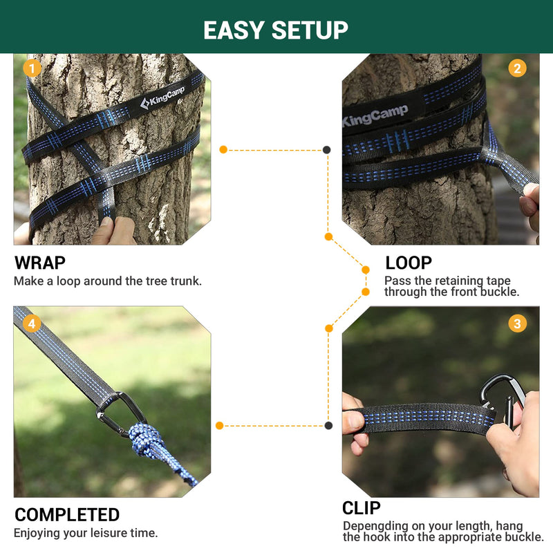 Load image into Gallery viewer, KingCamp POCAHONTAS Hammock Versatile Double Hammock with Dismantling Wooden Sticks
