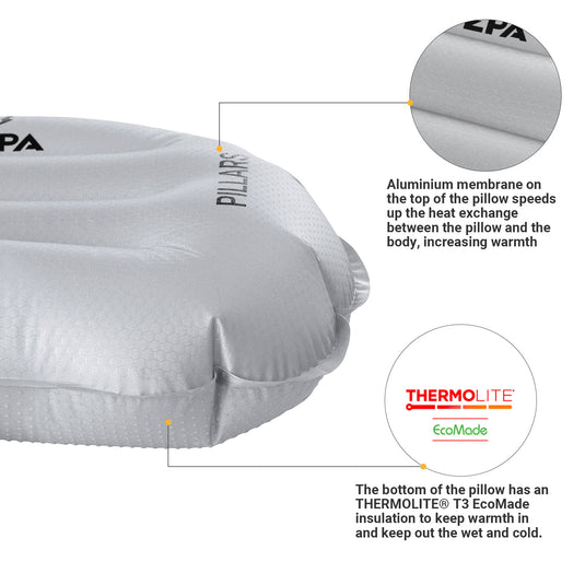 ATEPA VIRGA Air Pillow Ultralight Down Alternative Inflatable Travel Pillow