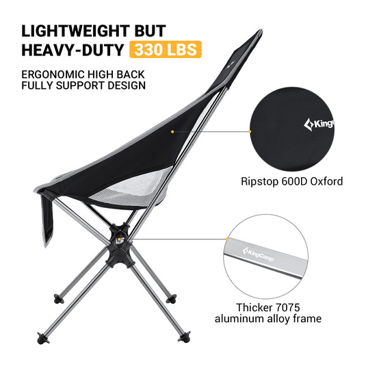 KingCamp Ultralight Highback Camping Chair
