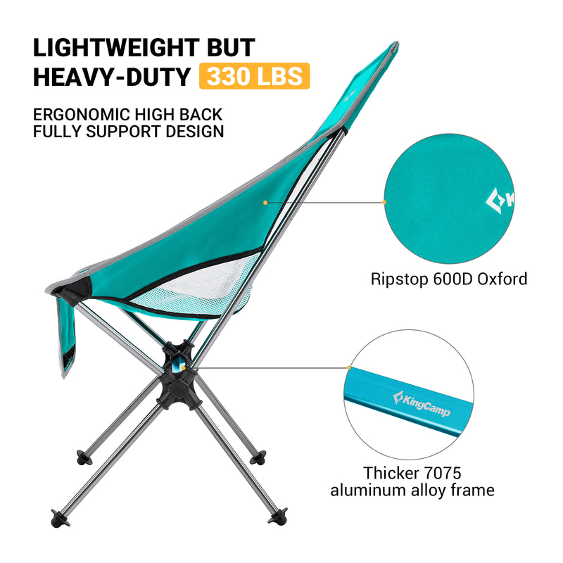 Load image into Gallery viewer, KingCamp Ultralight Highback Camping Chair
