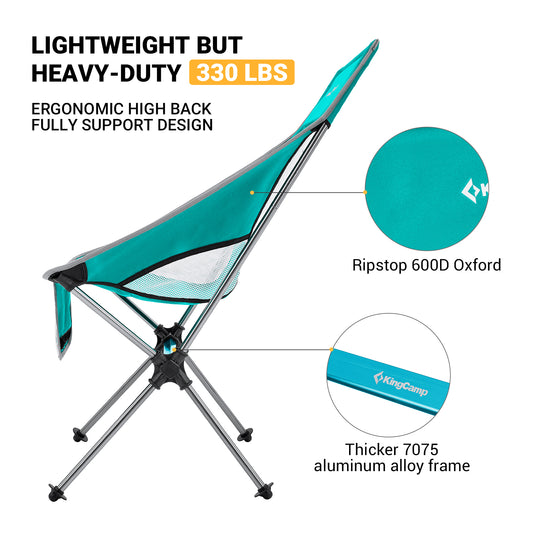 KingCamp Ultralight Highback Camping Chair