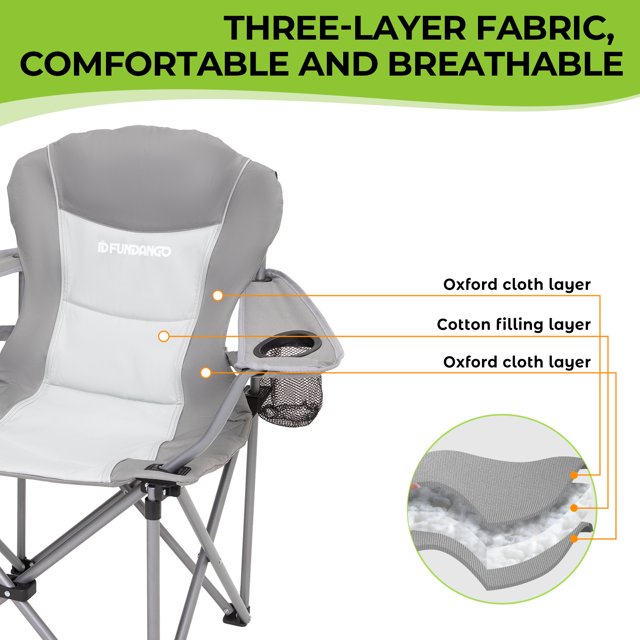 Load image into Gallery viewer, FUNDANGO Comfort Armschair Oversized Camping Chair
