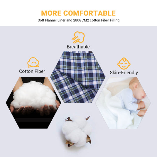 KingCamp COMFORT 280D Hooded Rectangular Sleeping Bag