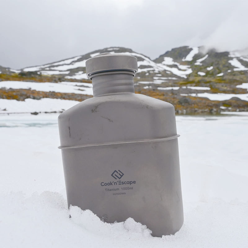 Load image into Gallery viewer, Cook&#39;n&#39;Escape Titanium Canteen, 3.3 gal (1 L)
