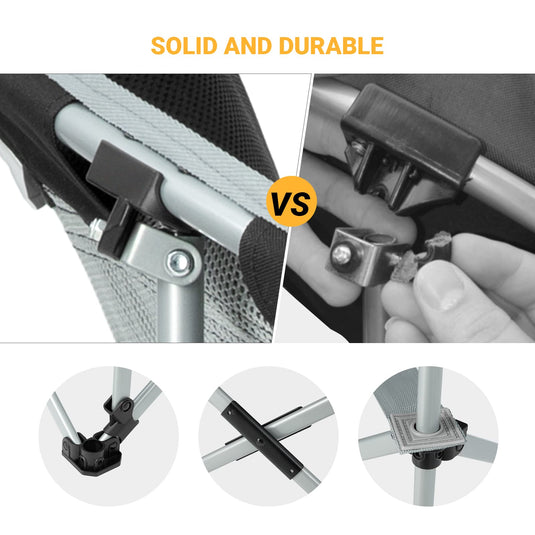 WEJOY Foldable Moon Chairs with Padded Pillow, Cup Holder