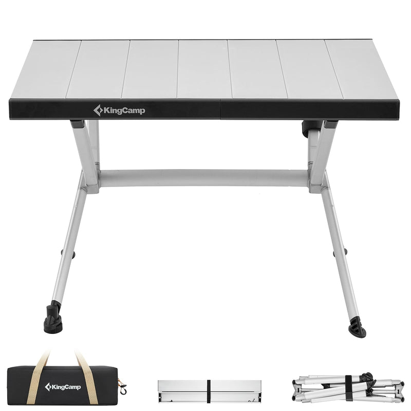 Load image into Gallery viewer, KingCamp Camping Table Aluminum Roll-Up Table

