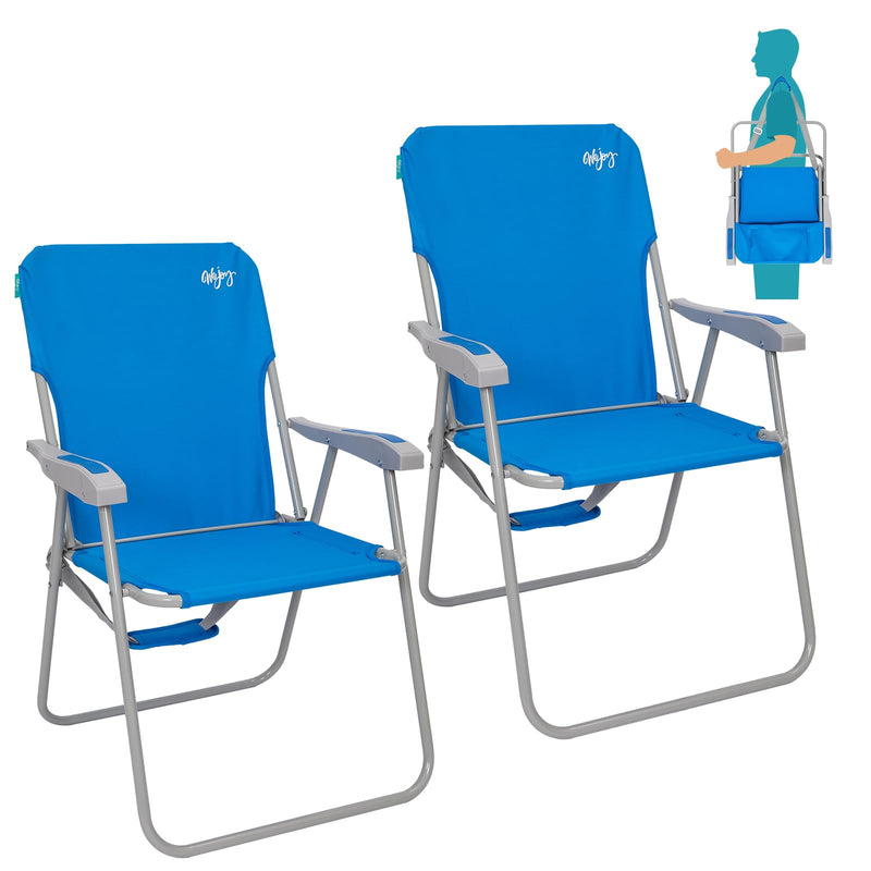 Load image into Gallery viewer, WEJOY Folding Beach Chair Outward Lawn Chair
